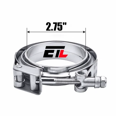 $57.99 • Buy V Band Clamp And Flange Assembly 2.75  Diameter Quick Release Stainless Steel