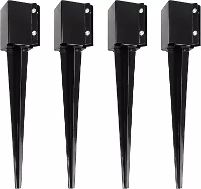 24 Inch Fence Post Anchor Ground Spike Metal Fence Stakes Post Base For 4X4 Inc • $77.99