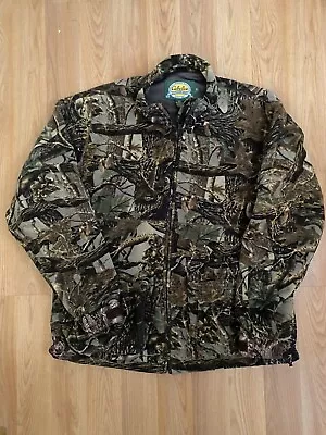 Cabela's Mens Camo Hunting Jacket Size XL/Tall Full Zip Up Fleece Pockets • $50