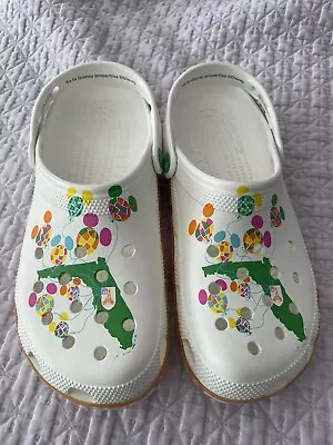 Disney Parks Crocs Adult 50th Anniversary Vault Balloons Florida Clog M 9 W 11 • $25