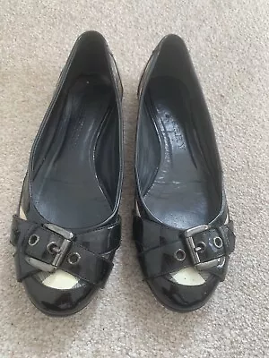 £15 • Buy Burberry Nova Check Ballet Flats Pumps Size 6
