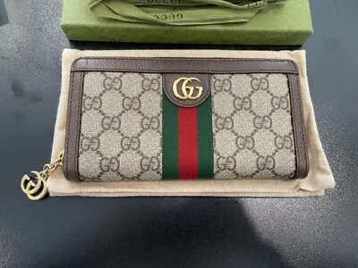$739 • Buy Gucci Ophida GG Zip Around Ladies Wallet - 523154 96IWG 8745
