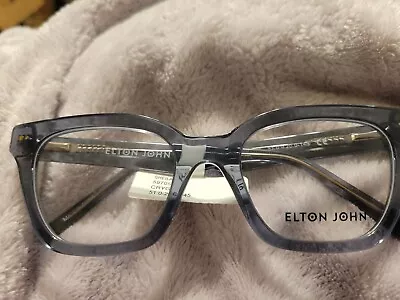 Elton John Eyewear Glasses SHEILA  CRYGY51.0-20.0-145 For Men & Women Slate Blue • $59.95