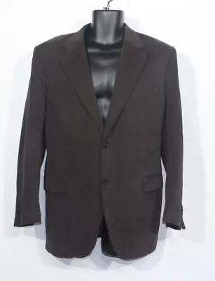 CANALI Mens Suit Jacket Blazer Brown Size 54 Cotton Made In Italy Designer • £39.99