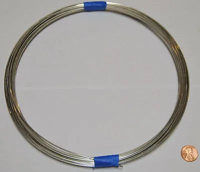 $7 • Buy .080  12 Gauge Shiny Silver Bright Aluminum Craft Wire 50 Ft 