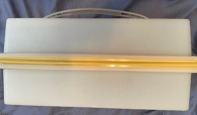 $6 • Buy Vintage Harvest Gold Tupperware Cake Carrier Oblong Rectangular 9X13 With Handle