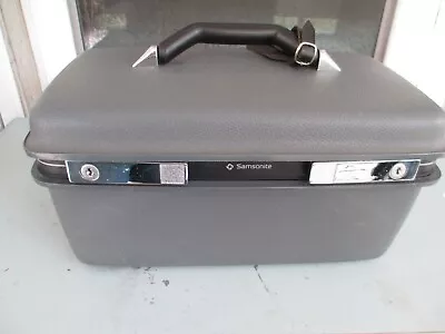 Vintage Samsonite Concord Train Makeup Case Dark Gray No Key Or Tray • $42.50