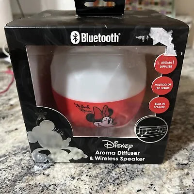 NEW Walt Disney Minnie Mouse Wireless Speaker & Aroma Diffuser LED Lights • $28.05