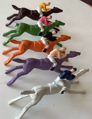 Chad Valley Escalado Racehorses X 5 Great Condition 1tail Missing • £25