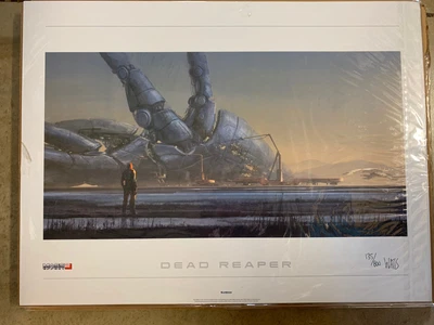 $675 • Buy Mass Effect 2 3 Dead Reaper Lithograph Poster W/ Normandy SR2 Art Print 135/800