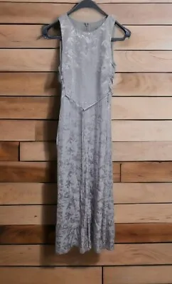 £25 • Buy Coast Silver Floral Wide Leg Jumpsuit Sz Uk 10 See The