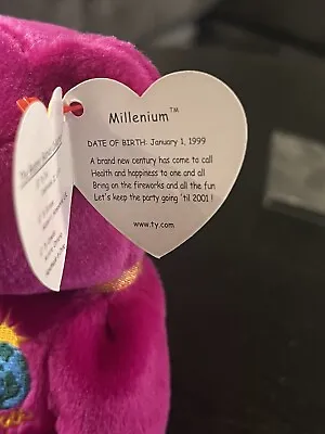 Misspelled Swing Tag “Millenium” Beanie Baby Mint Condition “Gasport” On ST • $500