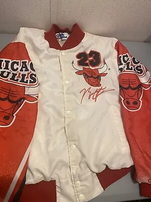 Michael Jordan Chalk Line Jacket Vintage Chicago Bulls Mens Large 90’s • $130