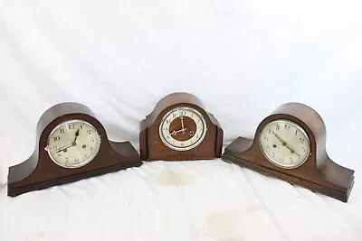 F X3 Vintage Wooden Mantel Clocks Inc. Perrivale Norland Haller Etc • £1.20