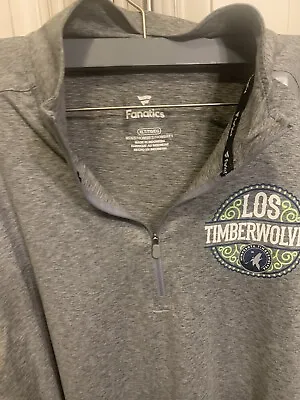Minnesota Los Timberwolves NBA Gray Fanatics Long Sleeve Shirt Men’s Size XLT • $25