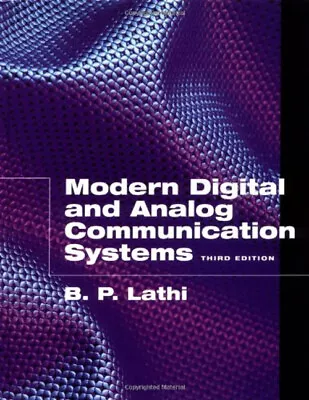 Modern Digital And Analog Communication Systems Hardcover B. P. L • $7.15