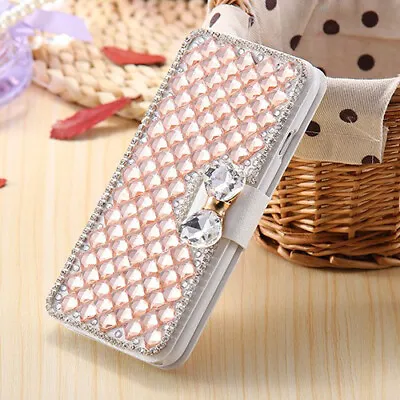 $18.49 • Buy For Samsung S21 S20 S10 Note20 10 9 Luxury Diamond Bling Rhinestone Leather Case