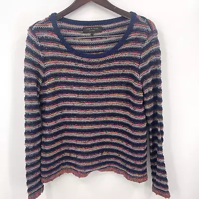 Rag & Bone Penn Sweater Womens Small Open Sheer Stitch Knit Long Sleeve Cropped • £24.08