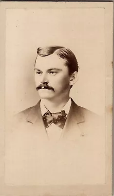 $7 • Buy Antique CDV Photo Gentleman Portrait 1800s Parkersburg, VA