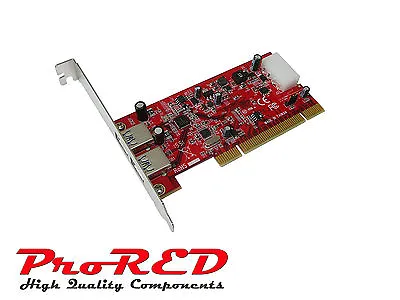 £44.65 • Buy Pro Range - 2-Port USB 3.0 PCI Card - Low High Profile Drivers Preinstalled