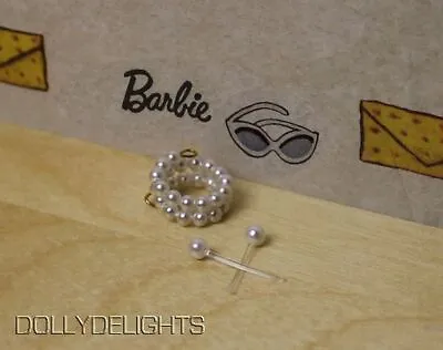 Pearl Bracelet & Earring Set Made For Vintage Barbie- Reproduction *COLORS* • $6.99