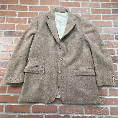 Vtg Outdoorsman Wool Three Button Blazer Sport Coat Sz 42 • $23