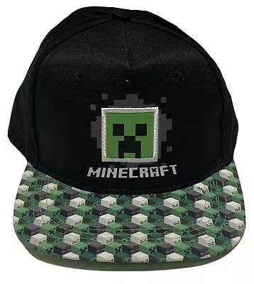 Minecraft Youth Hat Adventure Video Game Gaming Snapback Kids Baseball Cap Black • $11.24