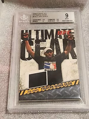 2009 UFC Topps Ultimate Gear “Jon Jones  RC /199 Becket 9 Mint Rare! Ug-jj • $2800