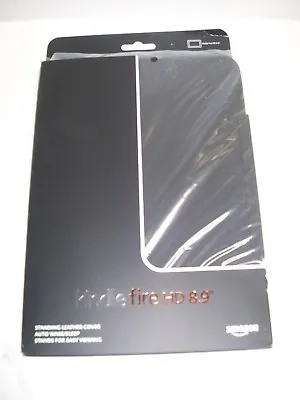 Amazon Kindle Fire HD 8.9  STANDING LEATHER CASE Onyx Black UPC: 848719002966 • $22.99