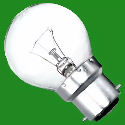 10x Clear Golf Round Dimmable Standard Light Bulb 25W 40W 60W BC ES SBC SES Lamp • £11.99