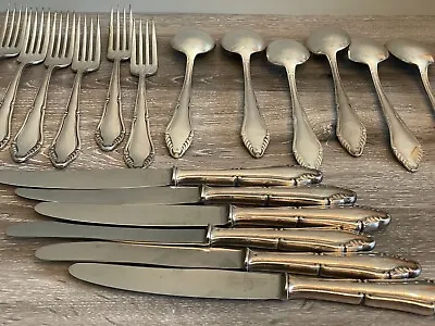 PICARD & WIELPUTZ 18-Piece German Flatware Set Rostfrei Blades 90 Silverplate • $306.03