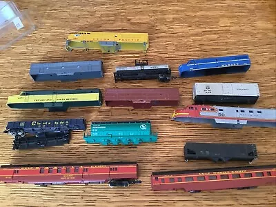N Scale Locomotive Shells And Rail Cars Parts Used • $60.05