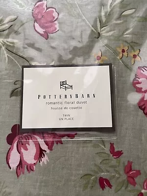 New Pottery Barn Romantic Floral Twin Duvet • $45