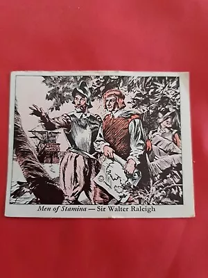 Vintage Stamina Clothing Collectable Card Men Of  Stamina #65 Sir Walter Raleigh • $3