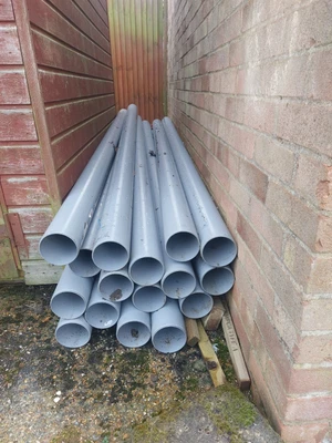 £100 • Buy Osma Grey Soil Pipe 3m Length PLAIN ENDED Job Lot 