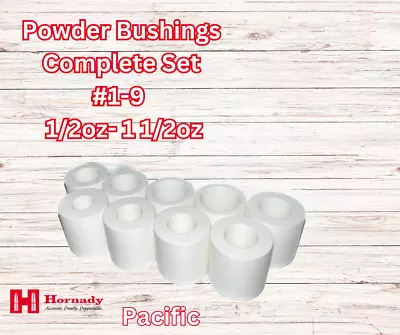 Pacific / Hornady Complete Powder Shot Bushing Set From #s 1-9  1/2oz - 1 1/2oz • $29