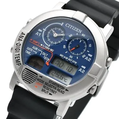 CITIZEN Collection RECORD LABEL ANA-DIGI TEMP JG0070-20L Watch Blue Dial Unisex • $407.35