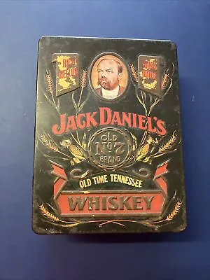 Vintage Jack Daniels No 7 Old Time Tennessee Whiskey Collectors Tin Box Hudson • $11