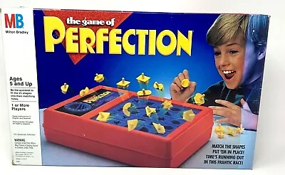 VINTAGE RETRO 1989 Perfection Timed Skill Action Game Milton Bradley Complete! • $59.99