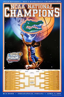 Florida Gators 2006 NCAA MENS BASKETBALL NATIONAL CHAMPIONS Vintage 24x36 POSTER • $24.29