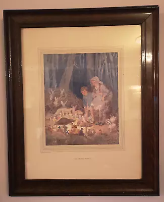 Antique Margaret W Tarrant The Fairies Market 1921 Framed Print • £65