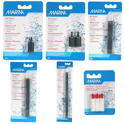 Aquarium Air Stones MARINA AirStones Diffusers Fish Tank Fine Water Bubbles Mist • £2.89