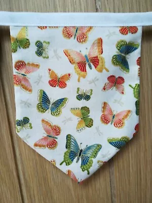 £10 • Buy Handmade Fabric Bunting Butterflies 2.2m Birthday 