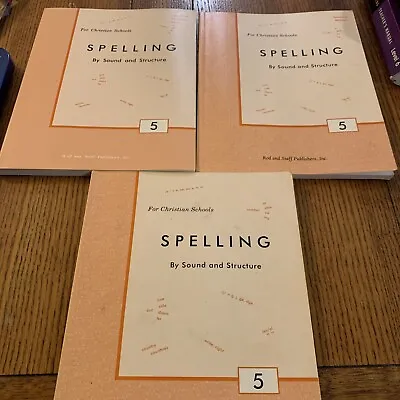 $25 • Buy Spelling By Sound And Structure Grade 5 Teacher's Manual Rod And Staff Student