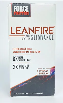$18.99 • Buy Force Factor LeanFire With Next-Gen SlimVance Dietary Supplement 60 Capsules