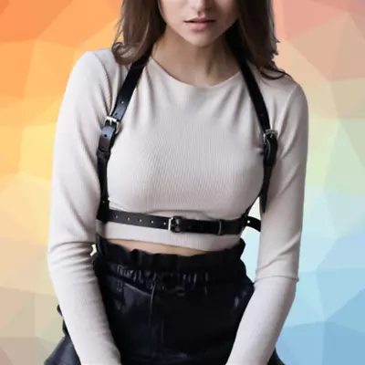 Sexy Women's Body PU Leather Harness Belts Waist Bondage Suspender Narrow Straps • $14.55