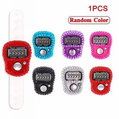 Finger Counter Electronic Digital Tasbeeh Tasbih Tally Counter Timer Beads Islam • £1.78