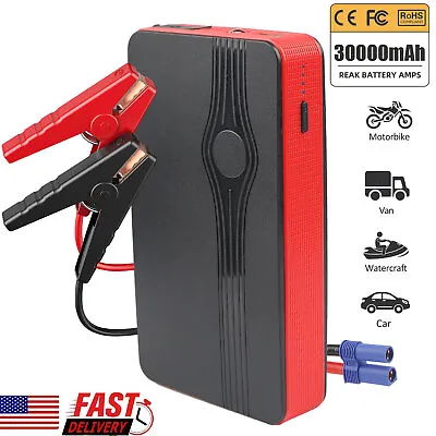 30000mAh Portable Car Jump Starter Booster Jumper Box Power Bank Battery Charger • $22.95