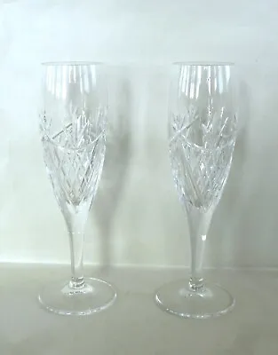 Pair Of Edinburgh Crystal Champagne Flutes Beauly • £24.99