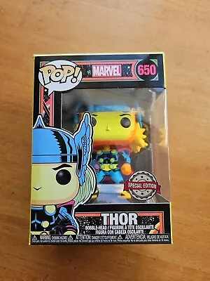 Thor Blacklight SE #650 Marvel Funko Pop • £7.89